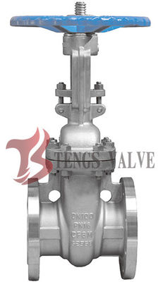 Din Stainless Steel Rising Stem Gate Valve Flanged A351-CF8M Metal Seat With Handwheel