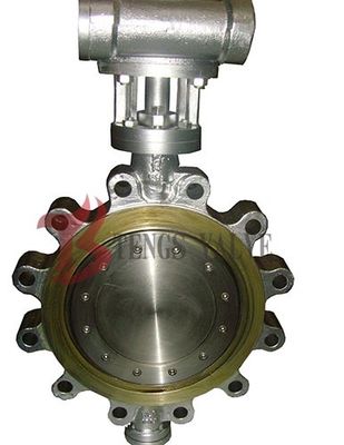 Hard Seal Metal Seated Butterfly Valve Gear Type For Metallurgy / Light Industry
