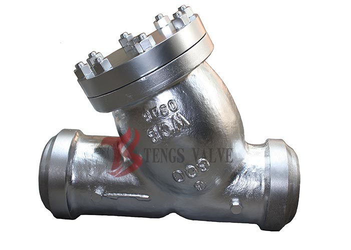 2" 36" Y Type Strainer Filter Cast Steel With SS Element Butt Welding