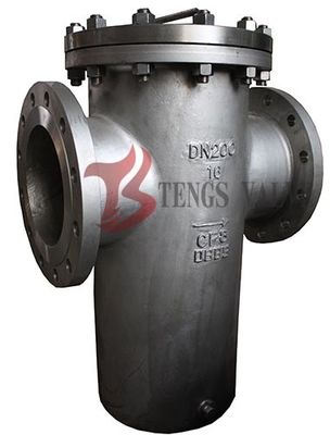 Cast Stainless Steel Basket Strainer A351 CF8M Bolted Cover Flanged To Din PN16