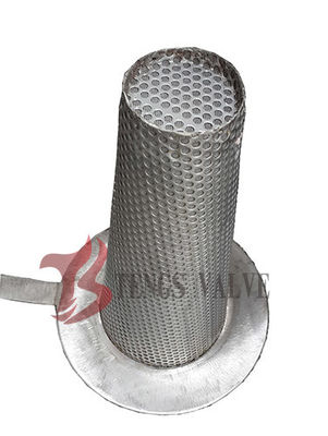 Stainless Steel Temporary Basket Strainer Hat Type With Mesh 150LB - 300LB