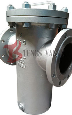 Cast Steel Simplex Basket Strainer , ANSI CL150 Flanged Basket Strainer For Pumps