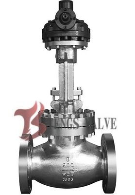 API Cast Steel Butt Weld Globe Valve Hardfaced HF Bolted Bonnet Bevel Gear Operated 900LB