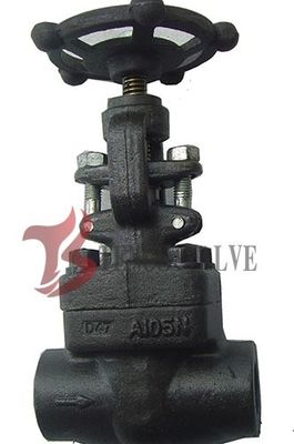 Metal Seat Forged Steel Globe Valve Handwheel Operated J11H CL800 SW / NPT